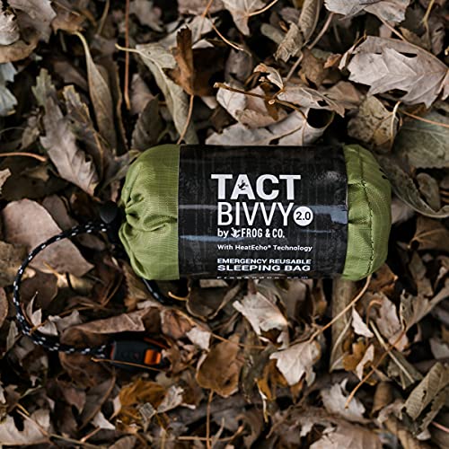 HeatEcho® Tact Bivvy 2.0: Lightweight Waterproof Emergency Sleeping Bag