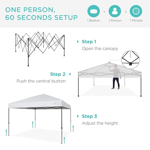 10x10ft Pop Up Canopy Tent with Instant Setup