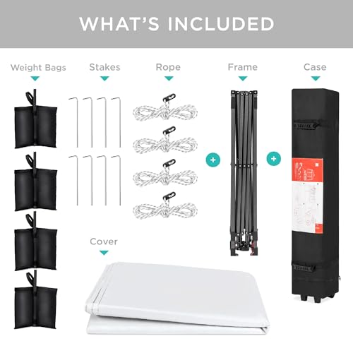 10x10ft Pop Up Canopy Tent with Instant Setup
