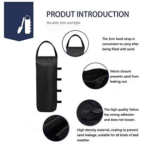 Sand Bag Canopy Weights for Outdoor Tents, 4-Pack