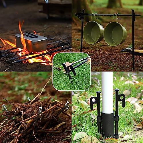 8 Pack Heavy Duty Metal Camping Tent Stakes