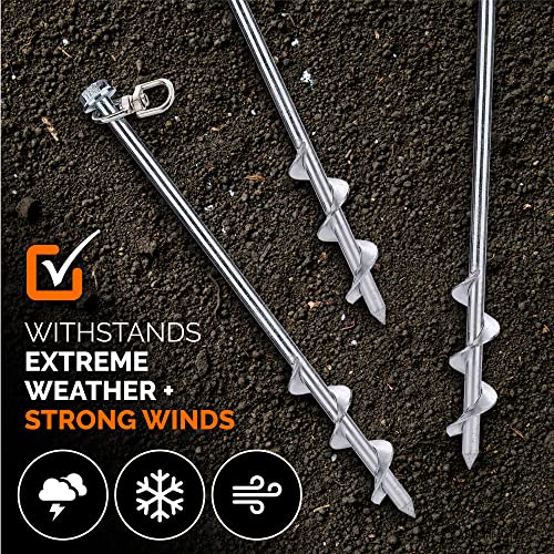 Heavy Duty Ground Anchors - Set of 4