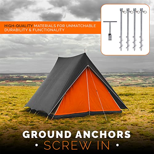 Heavy Duty Ground Anchors - Set of 4