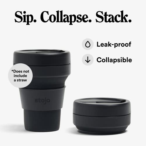 STOJO Collapsible Cup - 12oz - Leak-Proof Silicone