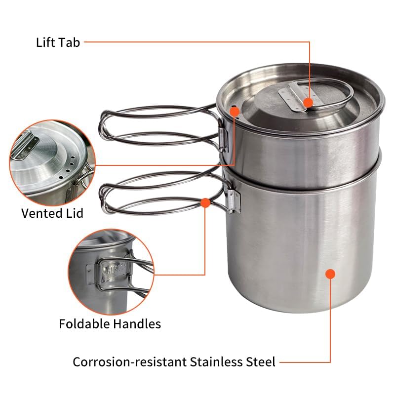 KOKKOYA Foldable Camping Set: Cookware for Outdoor Survival
