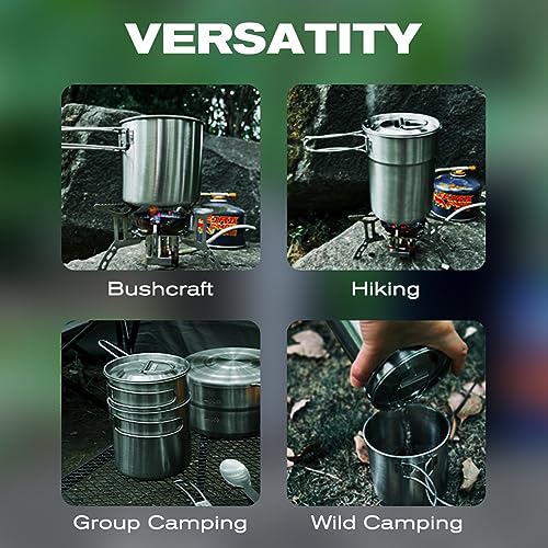 KOKKOYA Foldable Camping Set: Cookware for Outdoor Survival