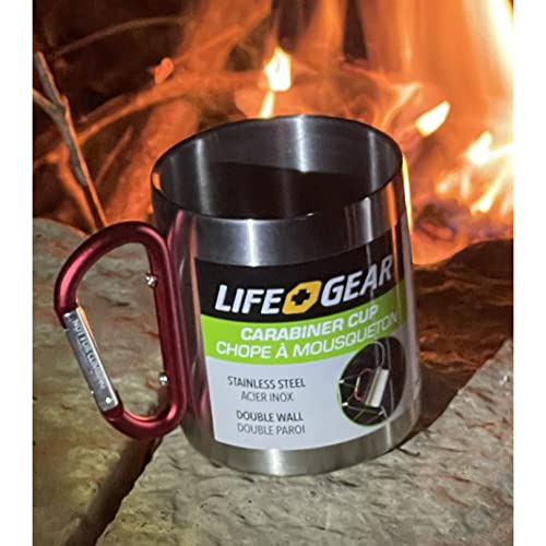 Stainless Steel Carabiner Handle Mug - 10 oz