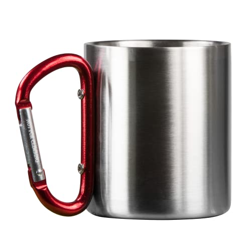 Stainless Steel Carabiner Handle Mug - 10 oz