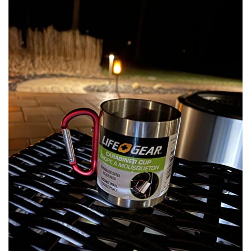 Stainless Steel Carabiner Handle Mug - 10 oz