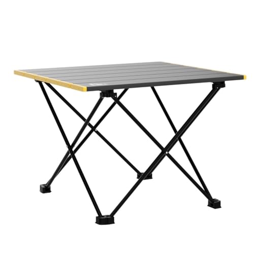 iClimb Ultralight Camping Folding Table, Black - Small