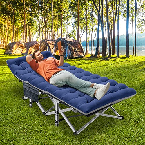 ABORON Folding Camping Cot: Heavy Duty Outdoor Bed