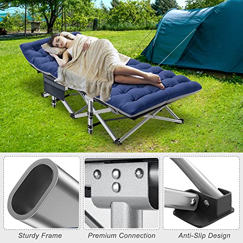 ABORON Folding Camping Cot: Heavy Duty Outdoor Bed