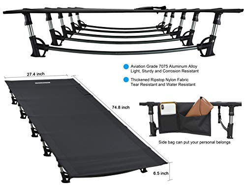 Ultralight Folding Camping Cot Bed for Outdoor Travel