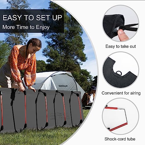 Naturehike GreenWild Ultralight Camping Cot for Backpacking, 330lbs