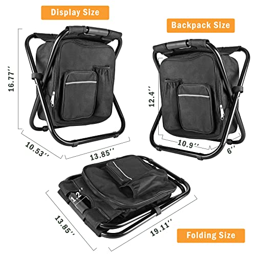 Kikerike Backpack Stool Cooler Chair - Heavy Duty