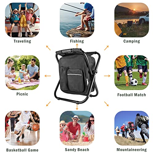 Kikerike Backpack Stool Cooler Chair - Heavy Duty