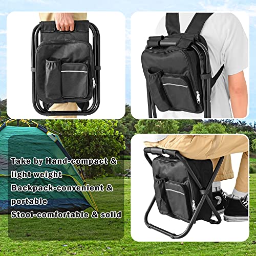 Kikerike Backpack Stool Cooler Chair - Heavy Duty