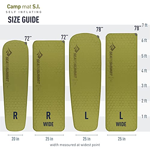 Sea to Summit Self-Inflating Foam Sleeping Mat, Regular Size