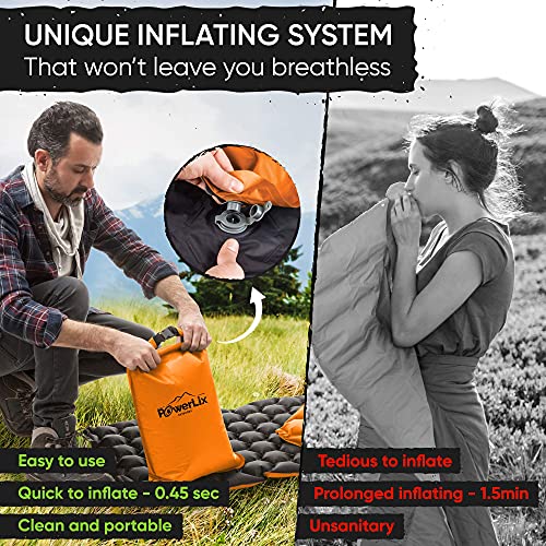 Ultralight Inflatable Sleeping Pad - Camping, Backpacking, Hiking