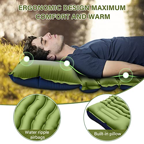 Ultralight Camping Sleeping Pad with Built-in Foot Pump