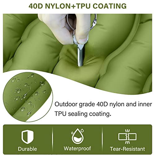 Ultralight Camping Sleeping Pad with Built-in Foot Pump