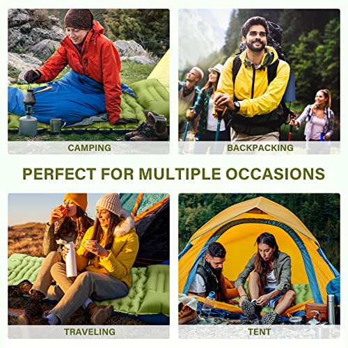 Ultralight Camping Sleeping Pad with Built-in Foot Pump