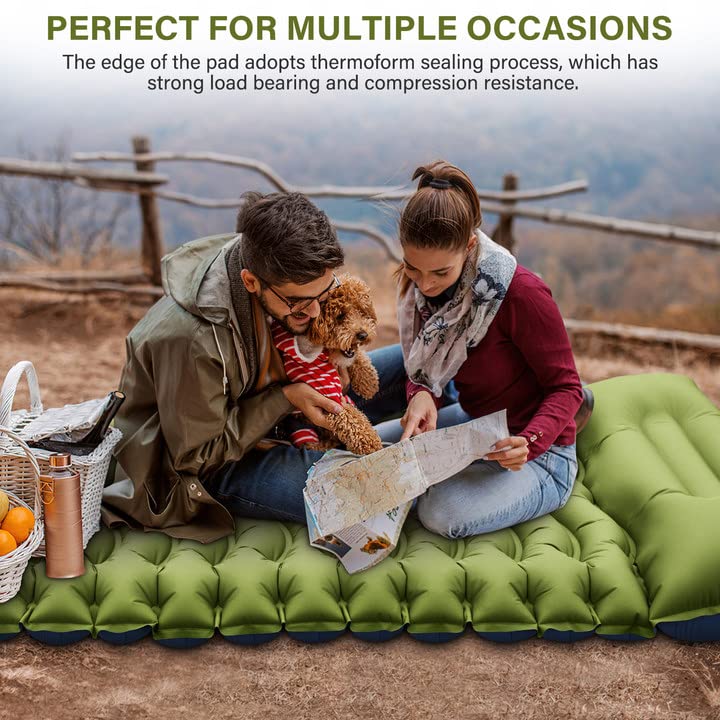 Ultralight Camping Sleeping Pad with Built-in Foot Pump