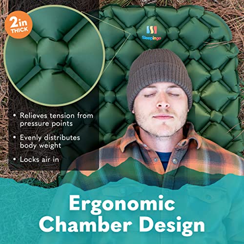 Sleepingo Large Sleeping Pad - Ultralight Camping Mat