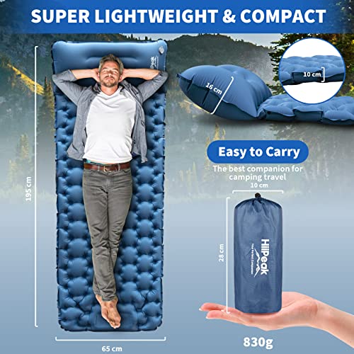 Ultra-Light Inflatable Sleeping Pad with Built-in Pump