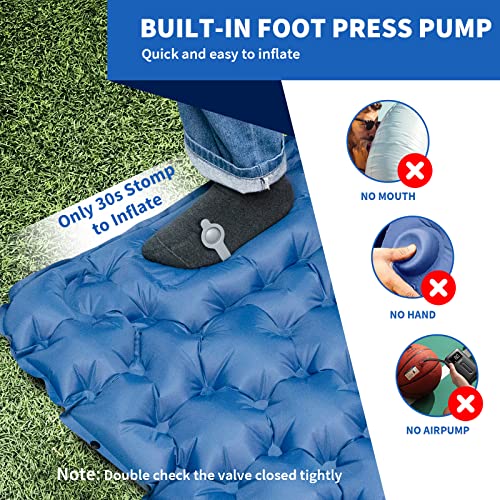 Ultra-Light Inflatable Sleeping Pad with Built-in Pump
