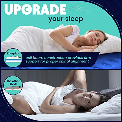 EnerPlex Twin Air Mattress with Built-in Pump - Durable and Portable Dual Pump Inflatable Bed