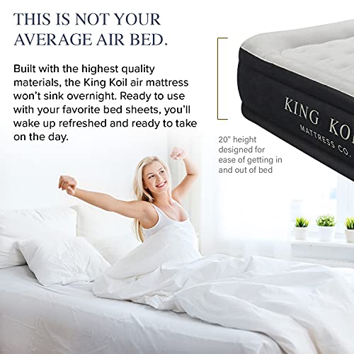 King Koil Pillow Top Queen Air Mattress