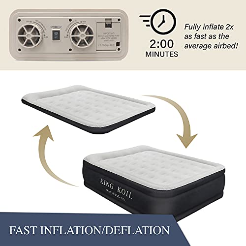King Koil Pillow Top Queen Air Mattress