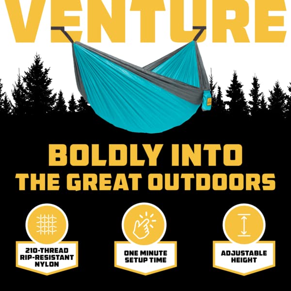Portable Camping Hammock with Tree Straps by Wise Owl