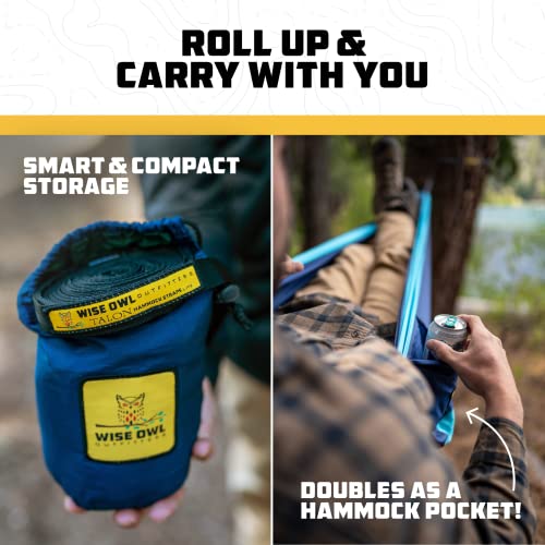 Portable Camping Hammock with Tree Straps by Wise Owl