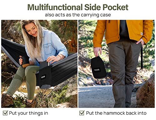 Kootek Lightweight Portable Double Hammock - 500 lbs Capacity