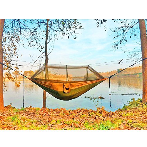 Sunyear Double Hammock with Net for Outdoor Survival