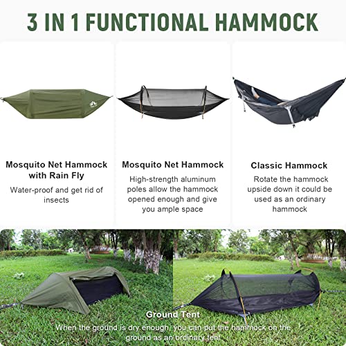 Night Cat Hammock Tent with Rain Fly & Mosquito Net