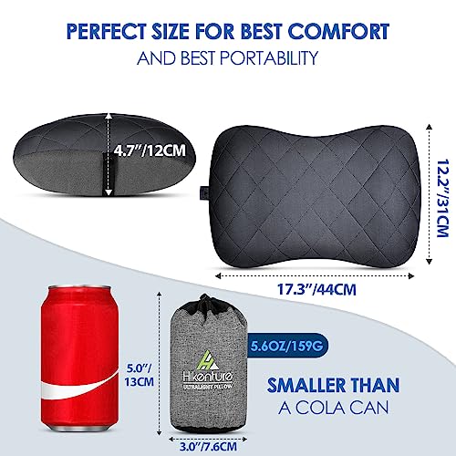 Inflatable Pillow with Removable Cover for Outdoor Use