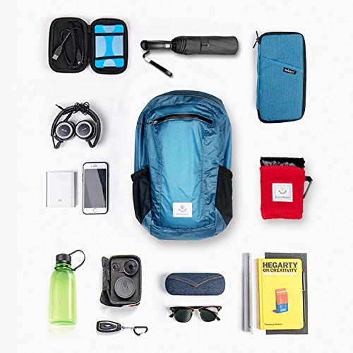 4Monster Waterproof Daypack for Travel, Camping, Hiking (Grey, 16L)