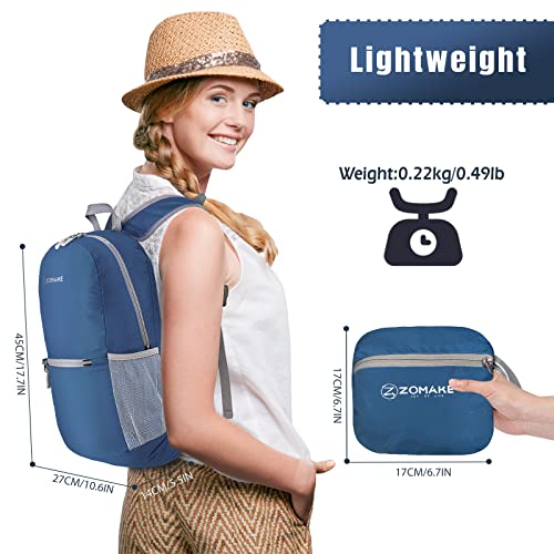 ZOMAKE 20L Packable Daypack: Ultra Lightweight, Water Resistant