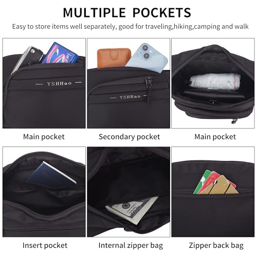 Waterproof Fanny Pack Crossbody Bag for Travel, Hiking