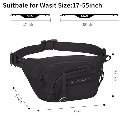 Waterproof Fanny Pack Crossbody Bag for Travel, Hiking