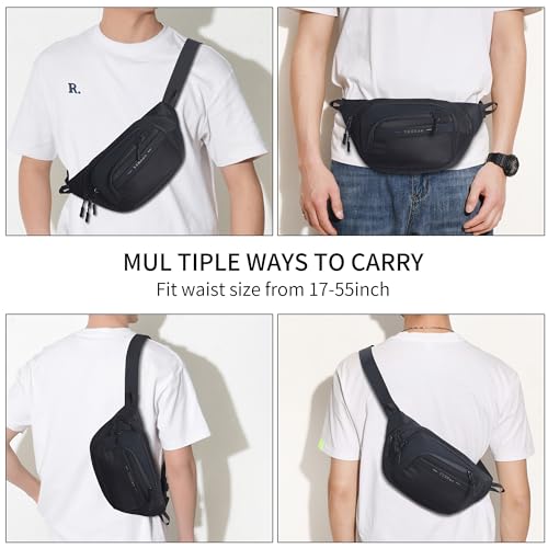 Waterproof Fanny Pack Crossbody Bag for Travel, Hiking
