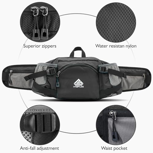 HTZPLOO Fanny Pack with Water Bottle Holder