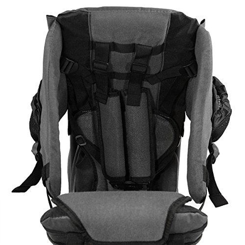 ClevrPlus Baby Backpack Carrier for Toddler Hiking, Grey