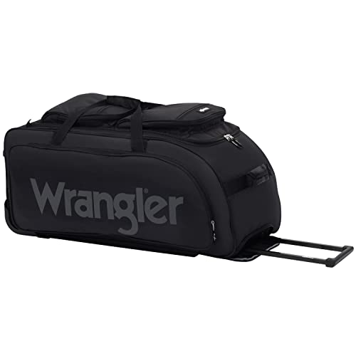 Black Wrangler 30" Wesley Rolling Duffel Bag