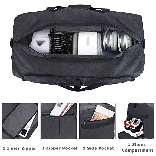 120L Waterproof Travel Duffel Bag with Shoe Compartment