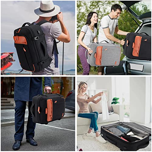 Travel Backpack: XL 40L, Flight Approved, Expandable, Water-Resistant