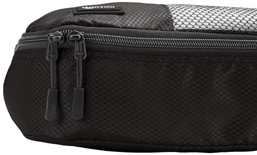 4 Piece Travel Organizer Cubes Set, Medium, Black